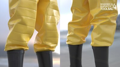 Man - Protective Suit - Modular - Rigged 