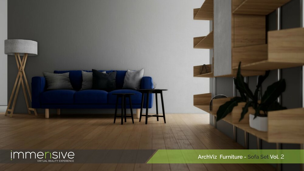 Archviz Furniture - Sofa Set Vol 2 