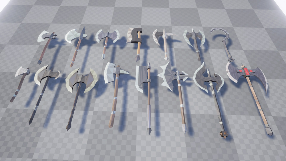 Low Poly Fantasy Weapons Pack 