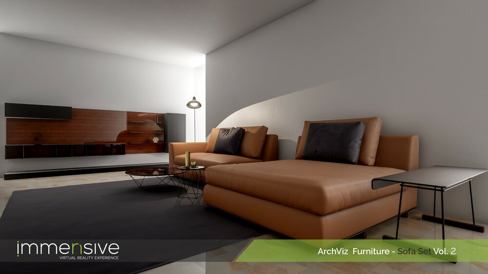 Archviz Furniture - Sofa Set Vol 2 