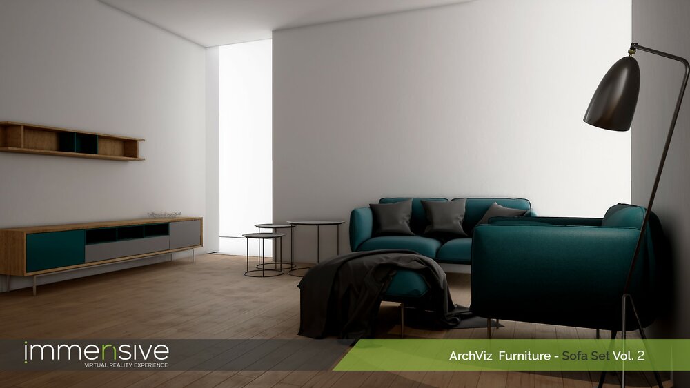 Archviz Furniture - Sofa Set Vol 2 