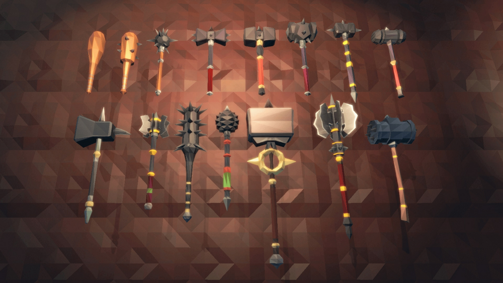 Low Poly Fantasy Weapons Pack 