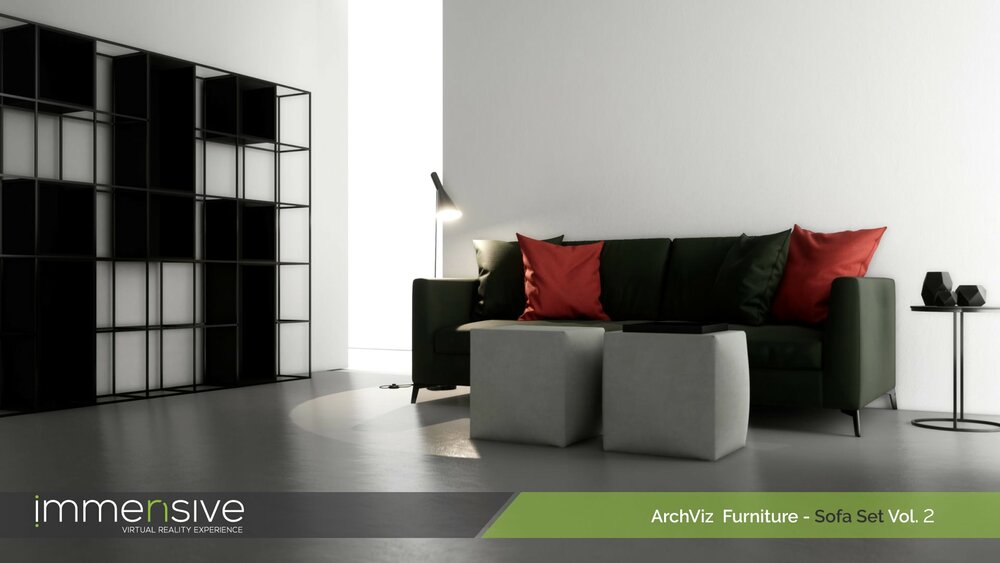 Archviz Furniture - Sofa Set Vol 2 