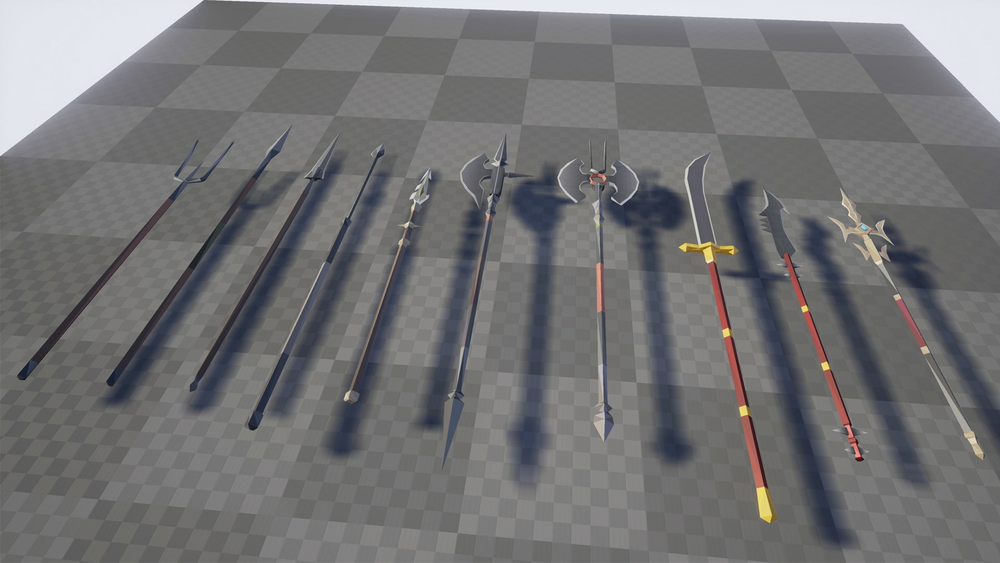 Low Poly Fantasy Weapons Pack 