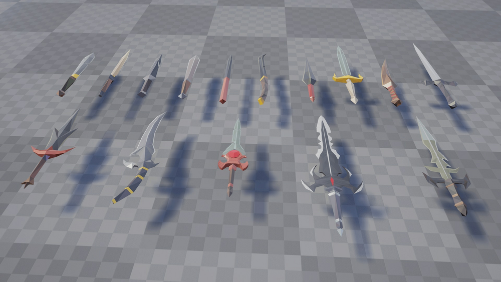 Low Poly Fantasy Weapons Pack 