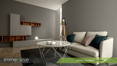 Archviz Furniture - Sofa Set Vol 2 