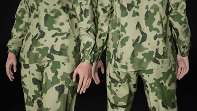 Woman - Military Uniform 3 - Modular - Rigged 