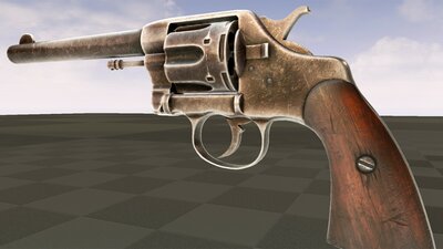 Animated Double Action Revolver 