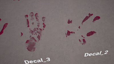 Bloody Hand Decal Pack 