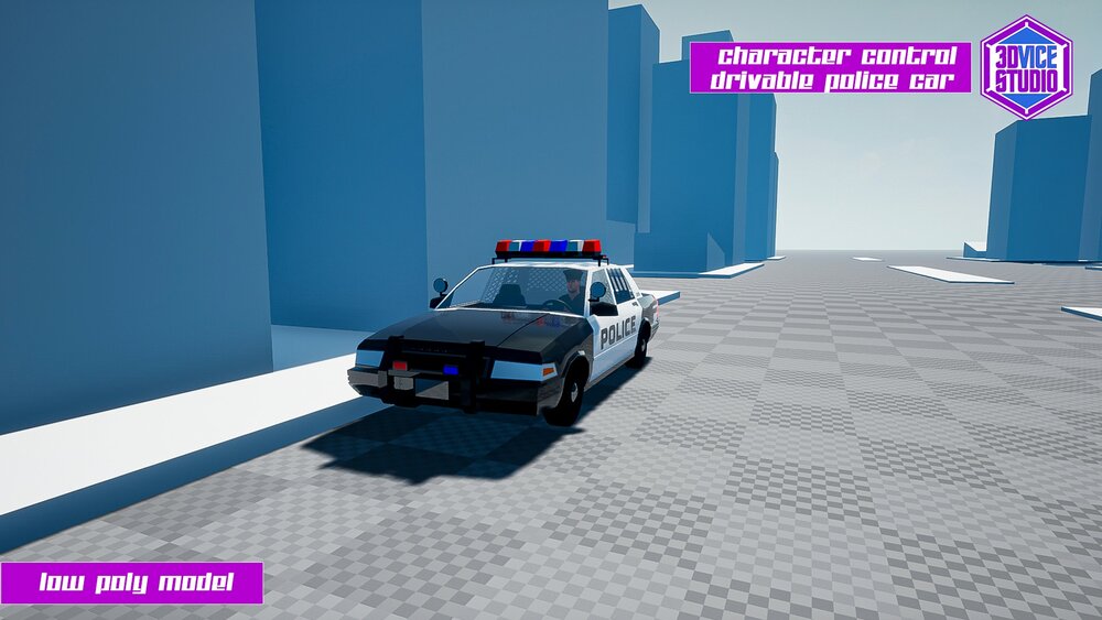 Character Controls Police Car 