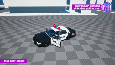 Character Controls Police Car 