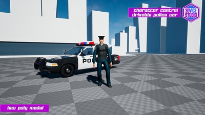 Character Controls Police Car 