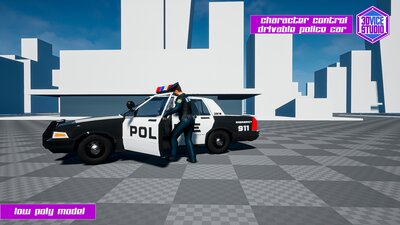 Character Controls Police Car 