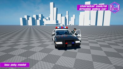 Character Controls Police Car 