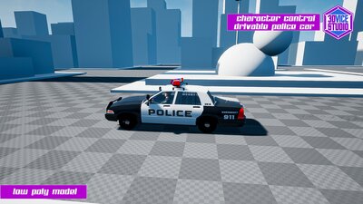 Character Controls Police Car 