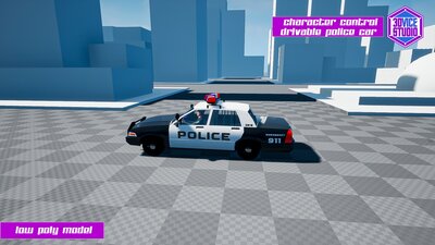 Character Controls Police Car 