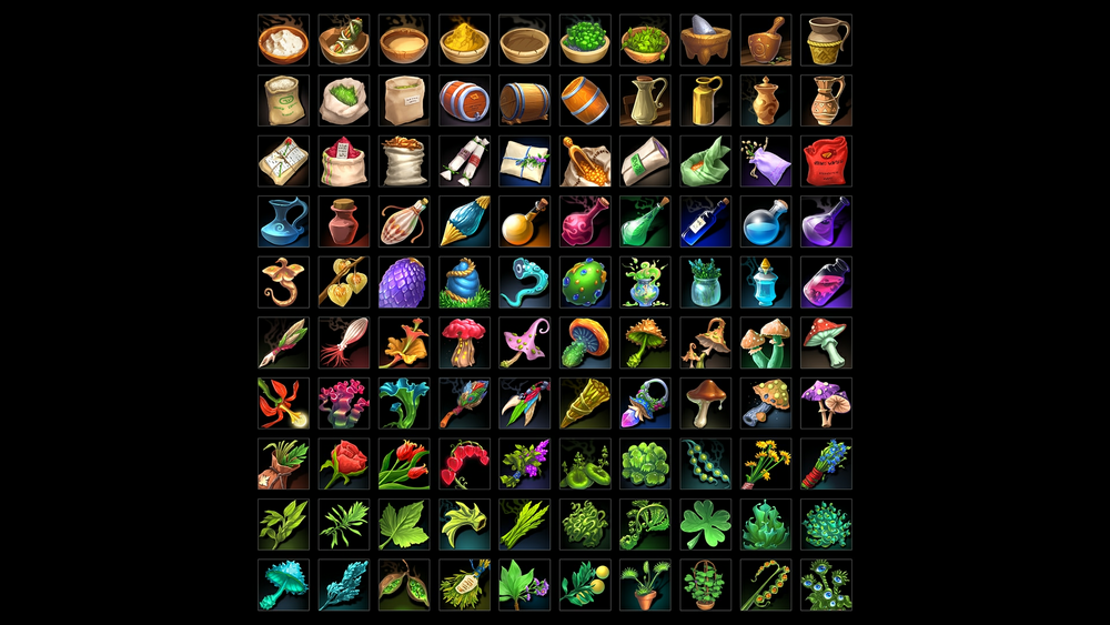 Alchemical Reagents Icons 