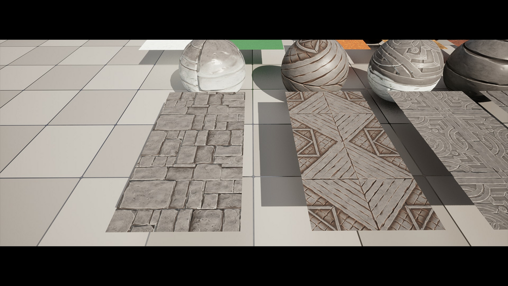 Stylized Snowy Stone Materials 