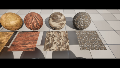 Stylized Snowy Stone Materials 