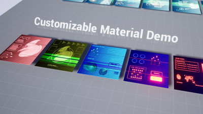 30 Customizable Allien Screen Material Pack / AI SOURCES 