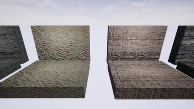 10 Seamless Rock face PBR material set 