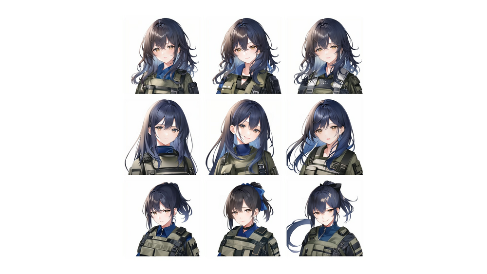 Anime Character Portraits - Military Pack 