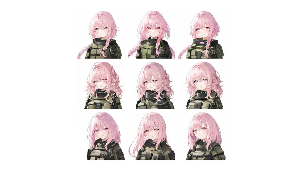 Anime Character Portraits - Military Pack 