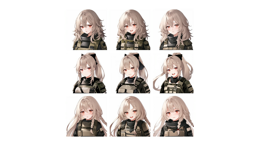 Anime Character Portraits - Military Pack 