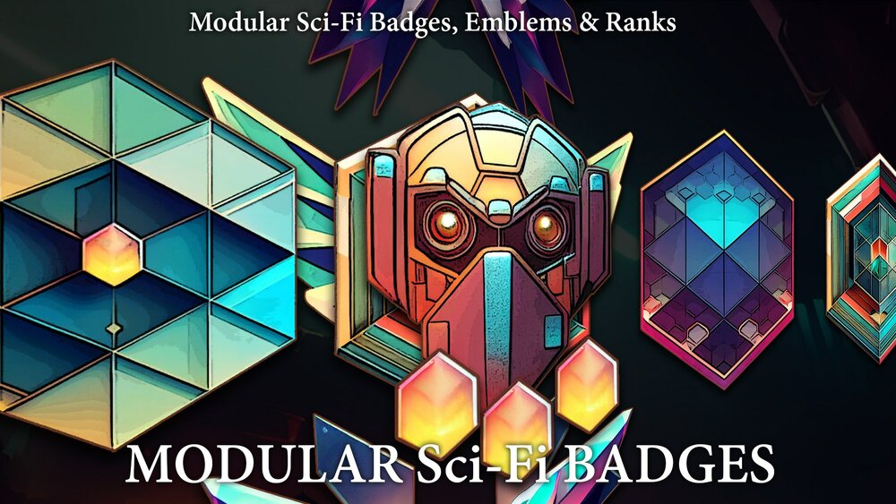 Modular Sci-Fi Badges & Ranks 