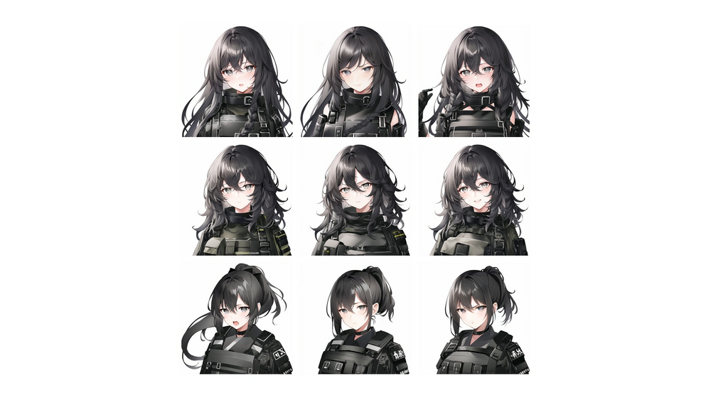 Anime Character Portraits - Military Pack 