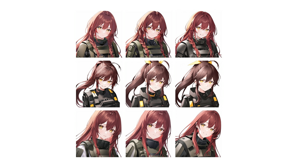 Anime Character Portraits - Military Pack 