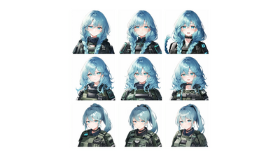 Anime Character Portraits - Military Pack 