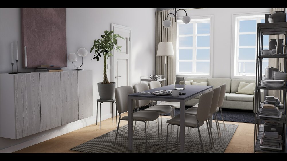 Realistic Dining Room 