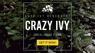 Crazy Ivy - Procedural Ivy & Vine Generator Plug-in - Auto Grow Plants In Editor 