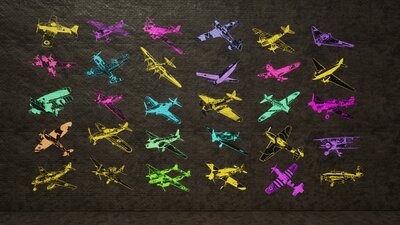 DECAL PACKAGE_WW2 FAMOUS PLANES 