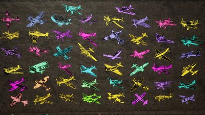 DECAL PACKAGE_WW2 FAMOUS PLANES 