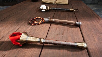 Fantasy Warlock Weapons 