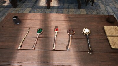 Fantasy Warlock Weapons 