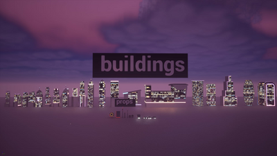 Background Building Pack: Modern and Sci-Fi buildings 