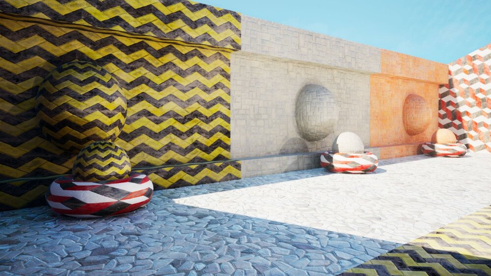 8k Realistic Textures Pack: Bricks, Mosaics - 15 materials 