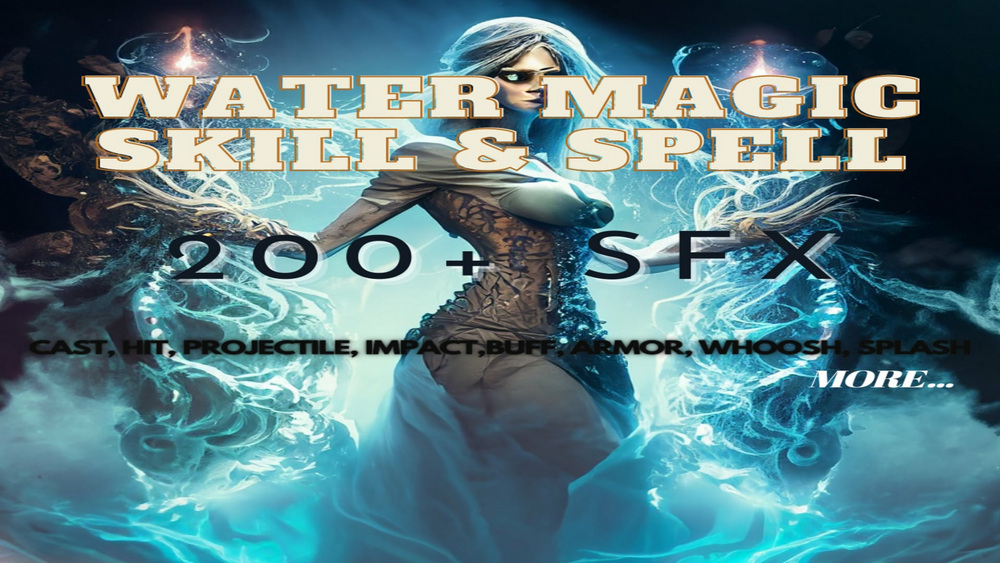 Water Magic Skill Spell Sound Pack 