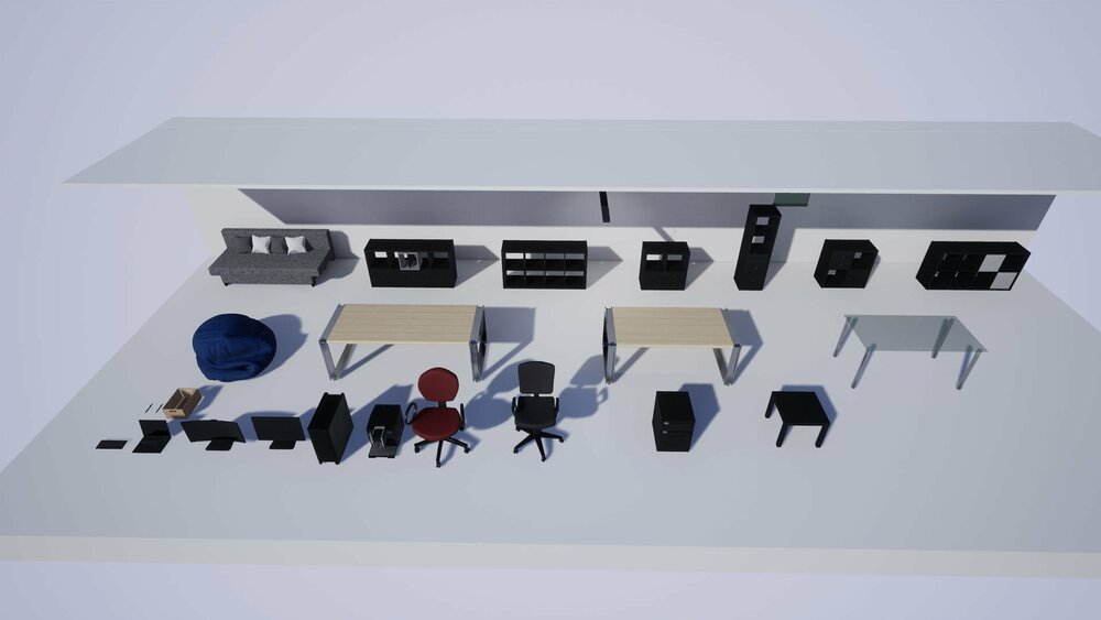 Office Furnitures Pack 