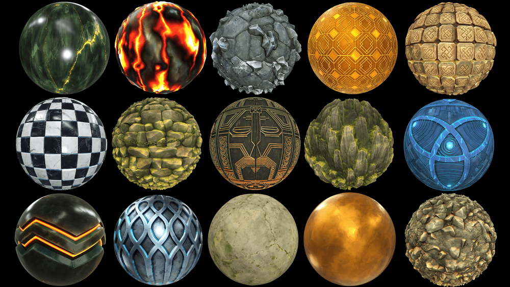 200+ Stylized Textures Bundle - RPG Environment 