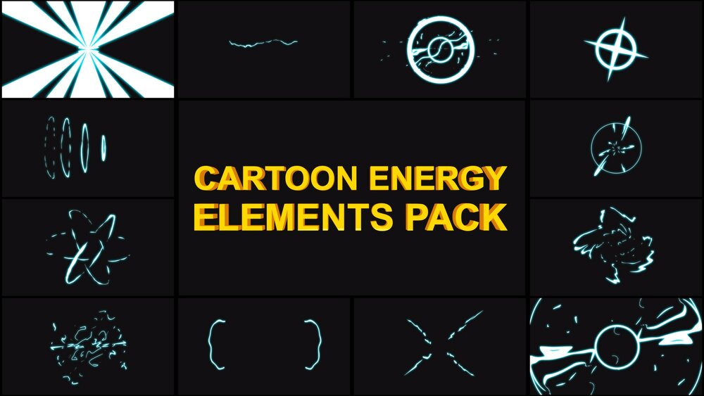 Cartoon Energy Elements Pack 