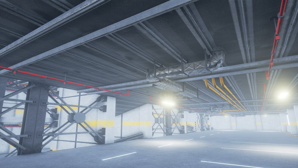 Parking Garage with props 