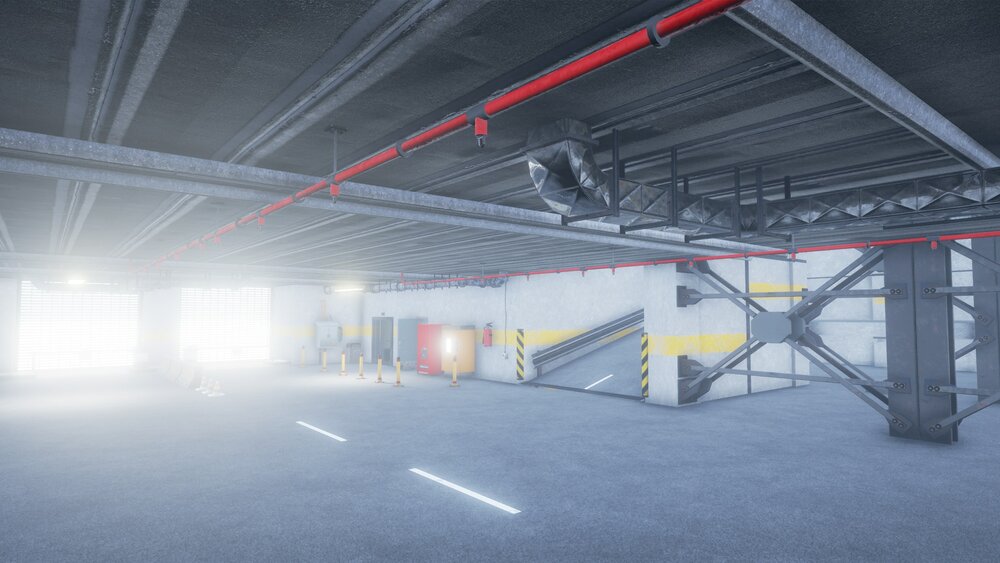 Parking Garage with props 