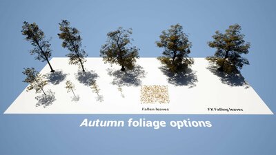 Oak Trees Pack 8k 