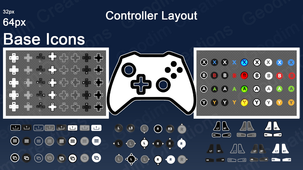 Controller Icons Kit 