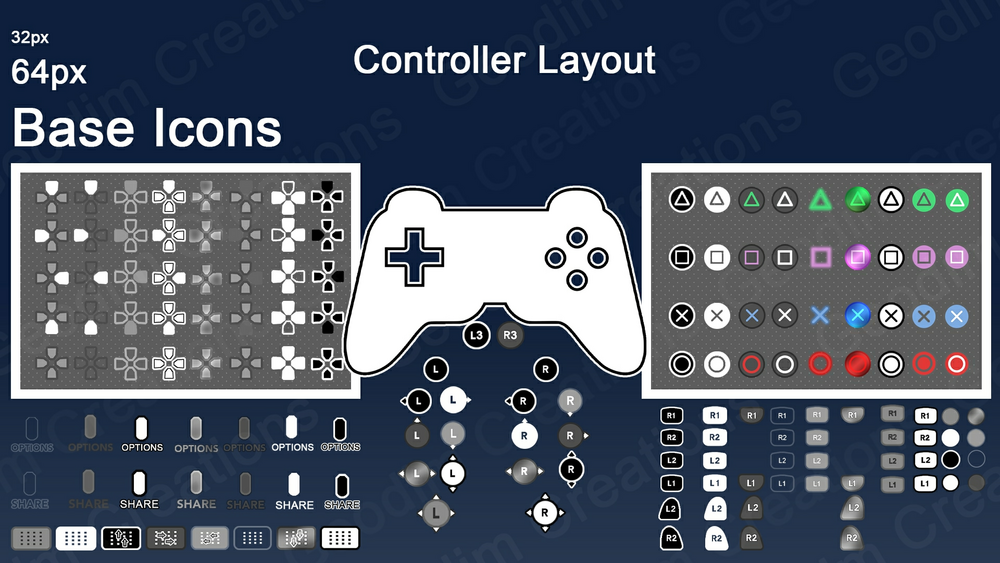 Controller Icons Kit 