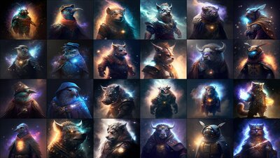 Galaxy Dust - Fantasy Animals 1 - FPS / RPG / Icon Bundle 